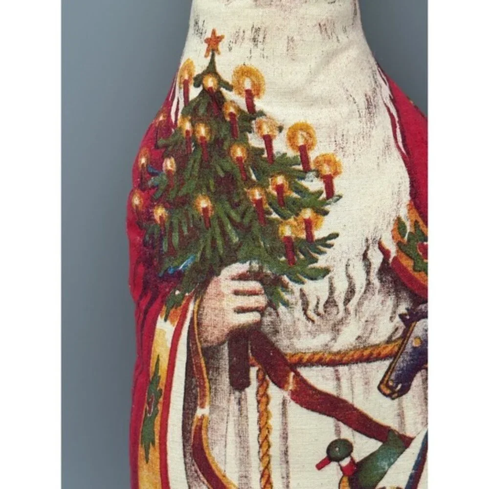 Vintage Dutch Sinterklaas Santa Designed by Hudson Talbott Cloth Pillow 1976‎